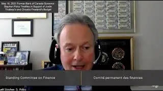 Pt 1 Former Bank of Canada Governor Supports Trudeau's Budget
