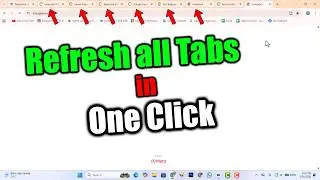 How to refresh all tabs in chrome shortcut