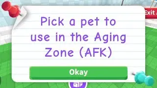 I Tried The NEW AFK AGING ZONE In ADOPT ME... 😱