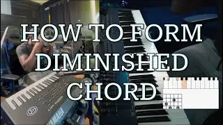 How to form diminished triad chord