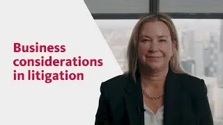 Business considerations in litigation