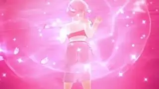 Miyu shaking her butt in Dragon Ball The Breakers