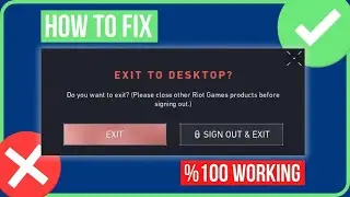 HOW TO SIGN OUT VALORANT ACCOUNT (2023) | Please Close Other Riot Games Products Before Signing Out