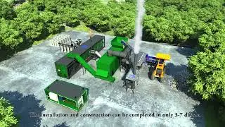 How does a mobile biomass carbonization and cracking plant work?Biomass pyrolysis carbon chemical