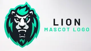 Lion Esports Mascot Logo - Speed Art