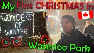 My First Christmas in Canada | Waterloo Park Christmas Celebration #canada #india #christmas