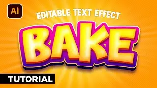 3D Text Effect In Illustrator - Modern Style Typography in Adobe Illustrator