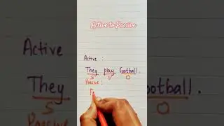 Voice change Active to Passive |Present Tense