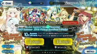 [FGO]Gacha multi banner rerun summer 2018