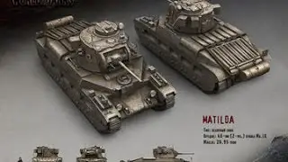 Обзор на Матильду wot blitz. Нагиб от senya876