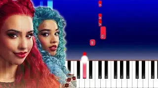 Descendants The Rise of Red - Life Is Sweeter (Piano Tutorial)
