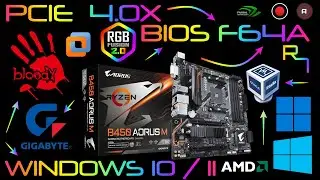 B450 AORUS M | PCIE 4.0 E BIOS F64A [GIGABYTE]