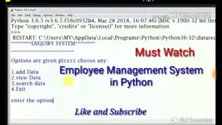 Employee Management System in Python