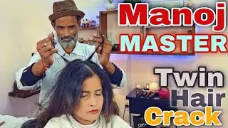 ASMR Head Massage💈Long Hair Crack💈Back Tok-Sen💈 Anxiety Relief Sleep Massage By Manoj Master
