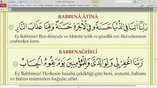 RABBENA ETİNA / RABBENAĞFİRLİ DUALARI EZBERLE / MEMORİZE RABBENA