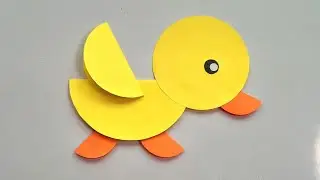 Paper Duck Craft | Paper Toy | Paper Circle Craft | How To Make Circle Craft | Diary Of Art