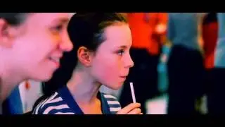 Cute girl in McDonalds