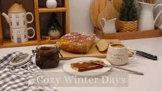 Snow Day ❄️/ New Project for my kitchen / Homemade Bread and Banana Jam /Slow Simple Living.