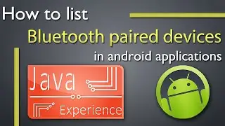 How to list Bluetooth paired devices in android application