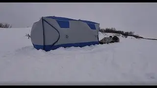 ОТПРАВИЛИСЬ НА СНЕГОХОДЕ БУРАН ВСЕЙ СЕМЬЁЙ НА РЫБАЛКУ С НОВОЙ ПАЛАТКОЙ MirCamping Mir 2023