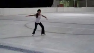 figure skating exercise (backwards?)