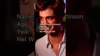 Robert Pattinson before and after success.🦇 
