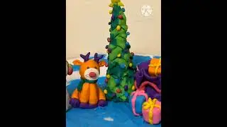 Christmas diy using playdoh #shorts #christmas #diy #playdoh #christmas2022 #youtuneshorts #art