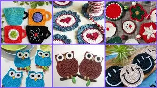 Crochet cup coaster||Crochet trending articles||crochet flower coasters