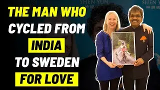 The Man Who Cycled From INDIA To Sweden For Love ? 🤯 #onevision #shorts #pkmahanandialovestory