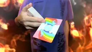FIRE Card Trick!  Cardistry training! Bullet Cardistry Tutorial