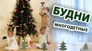 ВЛОГ МНОГОДЕТНОЙ МАМЫ - УКРАШАЕМ К НОВОМУ ГОДУ, мери кристмас, рождественские песни, ковид, и Ikea