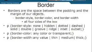 CSS 2 & 3 - 8.10 Border