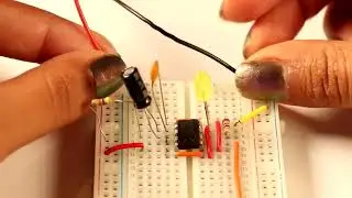 Como hace un Interruptor táctil con 555 TIMELAPSE (versión acelerada sin voz en off solo música)
