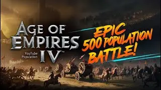 Age Of Empires IV Live Gameplay 500 Population Absurd AI War