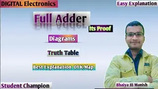 lec 36 | Full Adder | Combinational Circuit | Digital Electronics