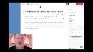 WordPress.com Classic and Block Editors