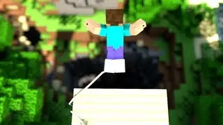Cave Diving - Minecraft Bungee Jumping Animation