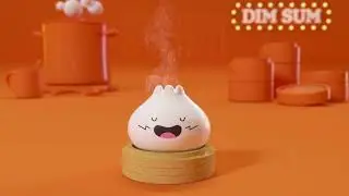 Steam Dim Sum 3D Animation