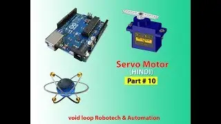 10 Servo step by step Arduino Programming with Proteus