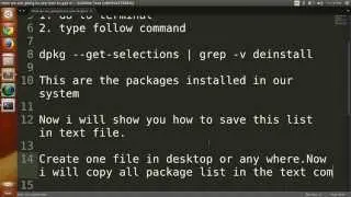 How to list all installed packages in ubuntu