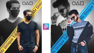 Name Tag Dual Photo Editing | PicsArt  Editing New Style | Mr Unique Edits