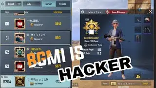 🤧This Hacker using uniqu Expensive in Rank push conquerorof super  Top 61#battlegroundmobileindia
