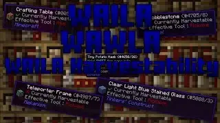 WAILA/WAWLA/WAILA Harvestability Mod Showcase 1.10.2 (What Am I Looking At?)