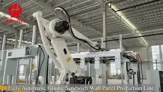 Fiber Cement Board Gluing Sandwich Wall Panel Production Line