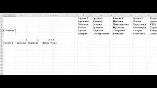 FIFA SOCCER ФУТБОЛ ЧМ Группа 1  Места команд