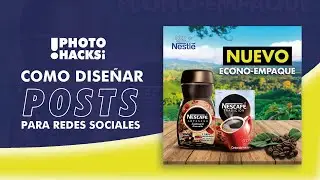 ✏ Photoshop Tutorial / Cómo Diseñar un Post / How to Design a Flyer #photohacks