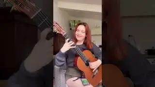 Vera Danilina plays piano partita on classical guitar