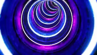 Neon Sci Fi Tunnel - Free Stock Footage, Copyright Free,  Video Background Loop 10-sec