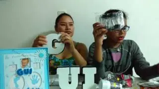 Preparativos para a festa de 1 ano do Guilherme