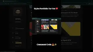 styles Portfolio || #trending #portfolio #automobile #webdesign